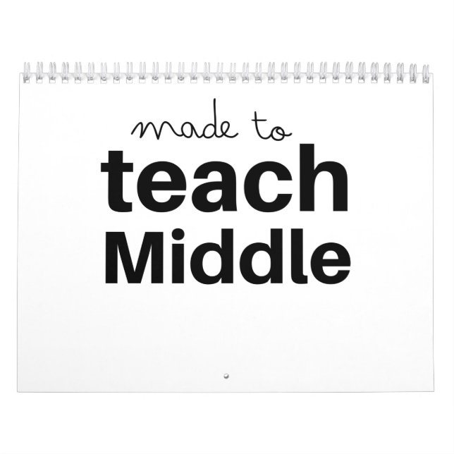 Made to lehren Middle School Lehrer lustig Kalender (Titelbild)