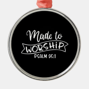 Made To Worship God Is Dope Ornament Aus Metall