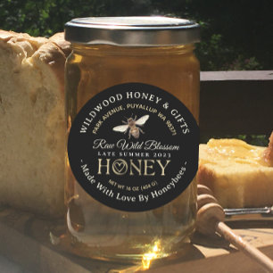 Made with Liebe by Bies Spate Summer 2023 Honey Runder Aufkleber