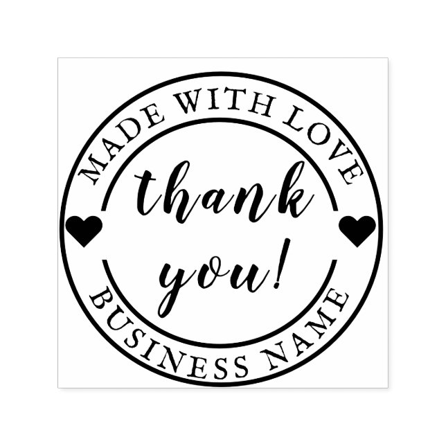 Made with Liebe & Individuelle Name Product Vielen Permastempel (Design)