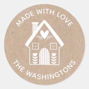 Made with Liebe Kraft Christmas House Sticker