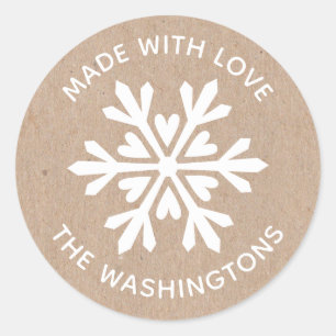 Made with Liebe Kraft Christmas Snowflake Sticker