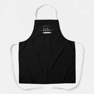 Made with Liebe Modern Black Individuelle Name Kü Schürze