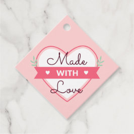 Made with Liebe Modern Pink Fevor Tags 10 Geschenkanhänger