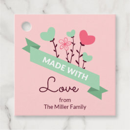 Made with Liebe Modern Pink Fevor Tags 2 Geschenkanhänger