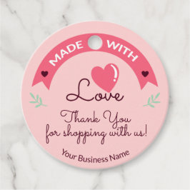 Made with Liebe Modern Pink Fevor Tags 8 Geschenkanhänger