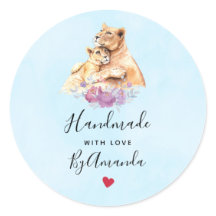 Made with Liebe Niedlich Watercolor Mother Lion &