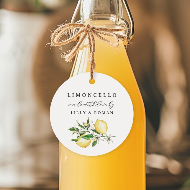 Made with Liebe Round Limoncello Geschenkanhänger (Von Creator hochgeladen)