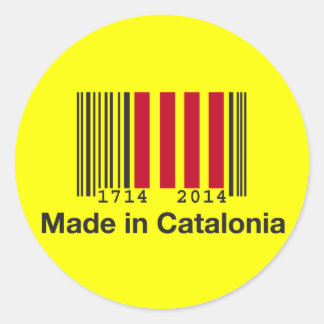 Madeincatalonia2 Runder Aufkleber