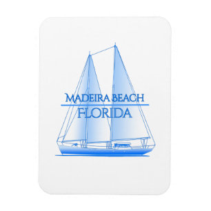Madeira Beach Coastal Nautical Sailing Magnet