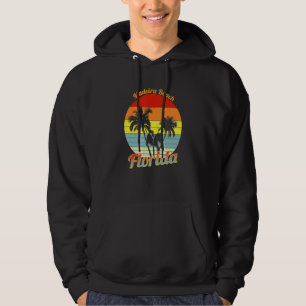 Madeira Beach Florida Retro Tropische Palmen Va Hoodie