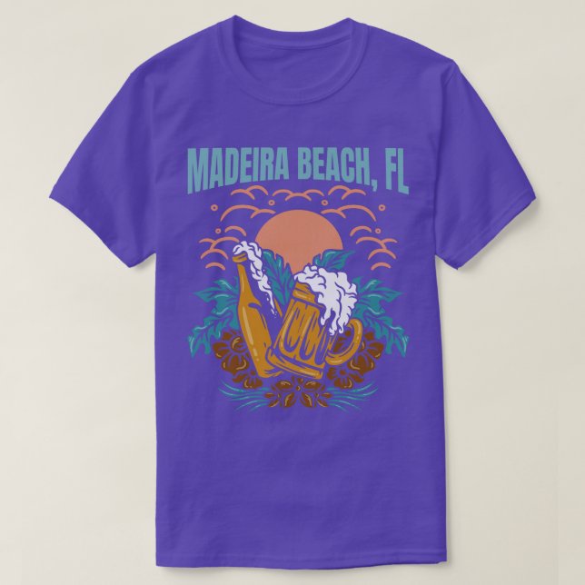 Madeira Beach Florida Westküste Strände Surf T-Shirt (Design vorne)