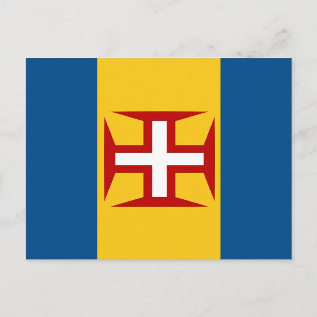 Madeira-Flagge Postkarte (Vorderseite)