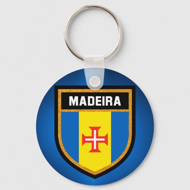 Madeira-Flagge Schlüsselanhänger (Vorderseite)