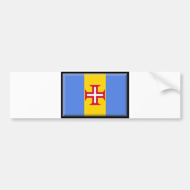 Madeira-Insel-Flagge Autoaufkleber (Vorne)