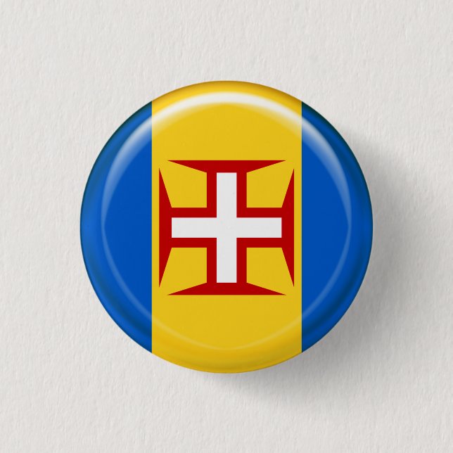 Madeira-Inselflagge Button (Vorderseite)