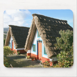 Madeira Island Foto mit typischen Häusern von Sant Mousepad