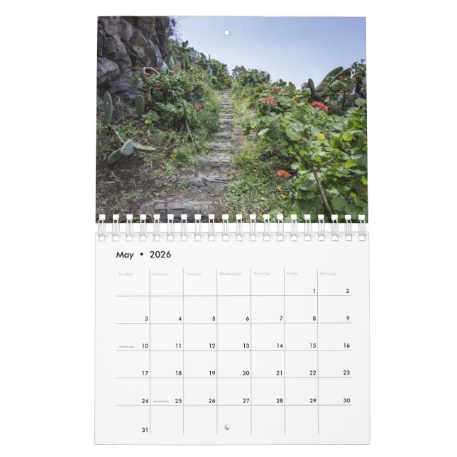 Madeira island kalender (Mai 2026)