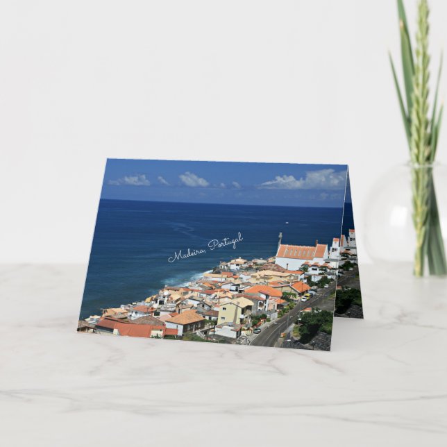 Madeira, Portugal Landschaft Karte (Vorderseite)