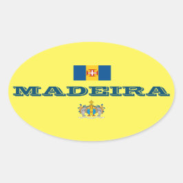 Madeira (Portugal) Ovaler Aufkleber