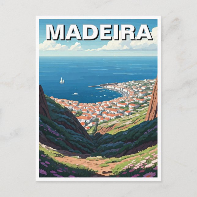 Madeira Portugal Reisen Postkarte (Vorderseite)