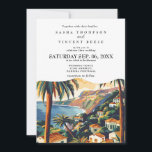 Madeira Portugal Wedding Invitation Retro Einladung<br><div class="desc">Präsentation der faszinierenden Madeira Wedding Invitation Card, mit lebendigen Retro-Farben zum Leben erweckt! Sehen Sie sich die majestätische Landschaft Madeiras an, die diese exquisite Einladung annimmt. Personalisierung ist von entscheidender Bedeutung - mühelos den Text auf Ihre Hochzeitsspezifikationen abzustimmen. Wählen Sie aus einer Reihe von Schriftart-Stilen und -Farbtönen, die Ihr gewähltes...</div>