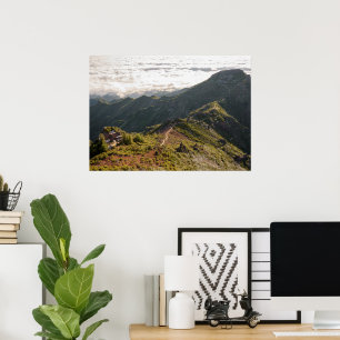 Madeira PR 1.2 Pico Ruivo Berg Sonnenaufgang Poster