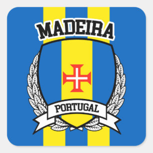 Madeira Quadratischer Aufkleber
