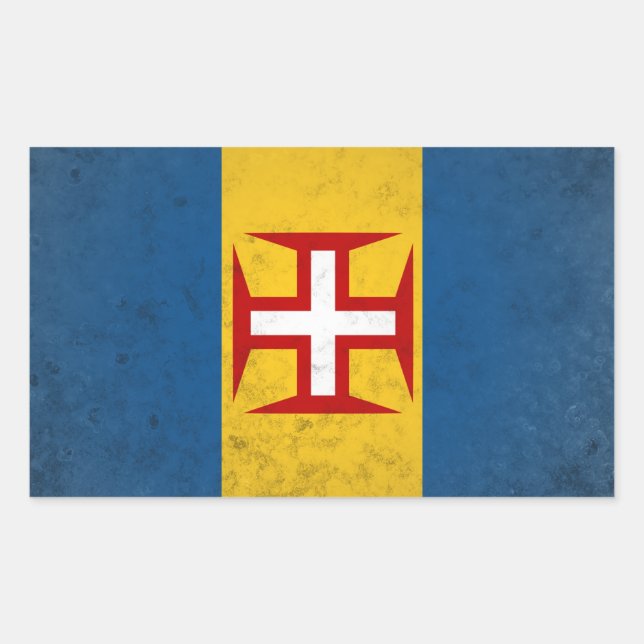Madeira Rechteckiger Aufkleber (Vorderseite)