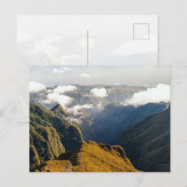Madeira Robust Mountain View Postkarte (Vorne/Hinten)