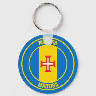 Madeira-RundEmblem Schlüsselanhänger