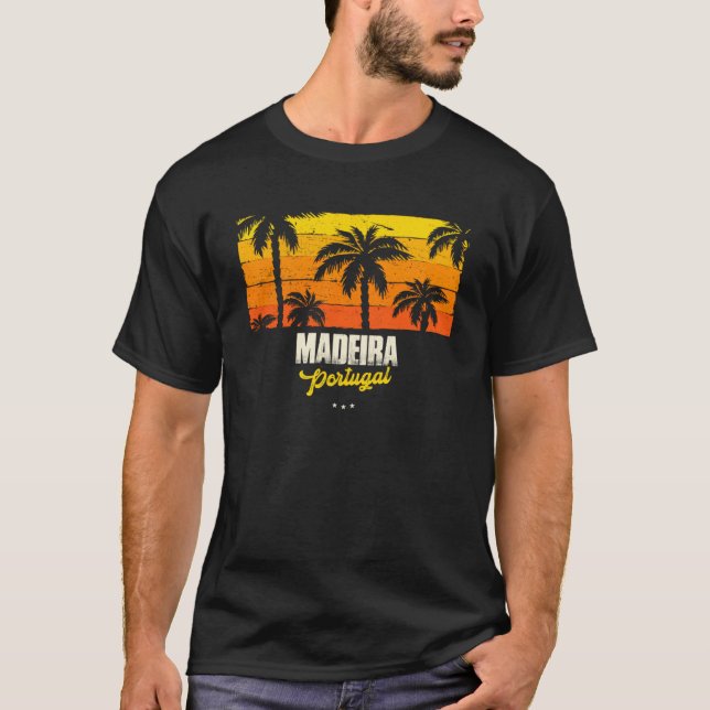 Madeira Souvenir Portugal Erinnerung T-Shirt (Vorderseite)