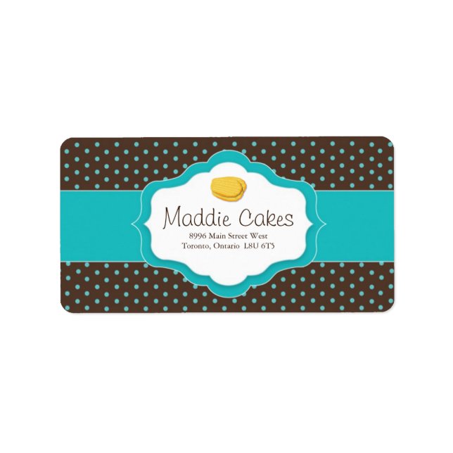 Madeleine Cookies Étiquettes de adresse (Devant)