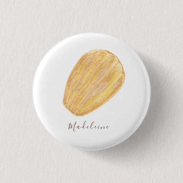Madeleine Wasserfarbe Button (Vorderseite)