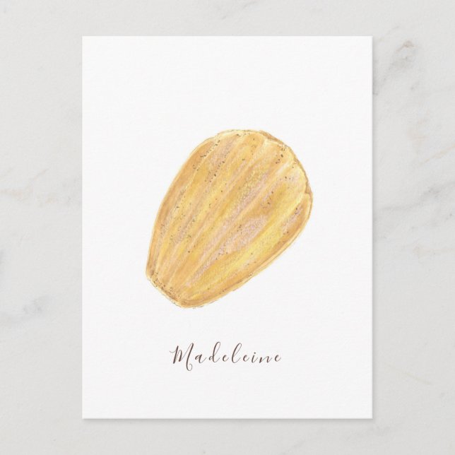 Madeleine Wasserfarbe Postkarte (Vorderseite)
