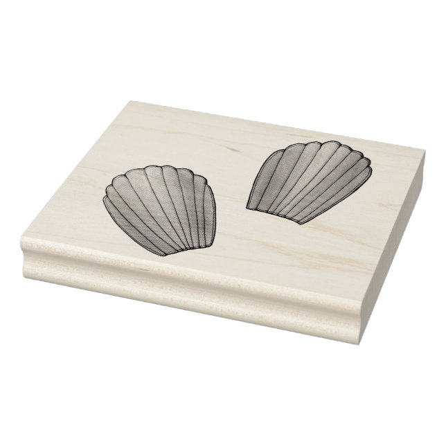 Madeleines French Food Konditorei Pâtisserie Gummistempel (Stempel)