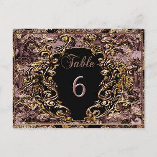 Madelina Cavendish Victorian Carte Numéro de table