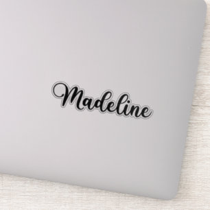 Madeline Name - Handgeschriebene Kalligrafie Aufkleber