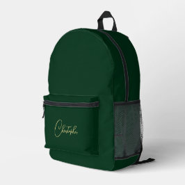 Mädels aus der grünen Gold Monogram Travel Noteboo Bedruckter Rucksack