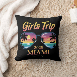 Mädelsreise Miami 2025 unvergessliches Frauenwoche Kissen
