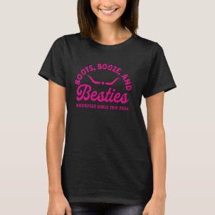 Mädelsreise Nashville 2024 Stiefel Schnaps & beste T-Shirt