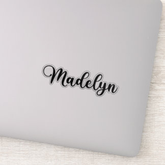 Madelyn Name - Handgeschriebene Kalligrafie Aufkleber