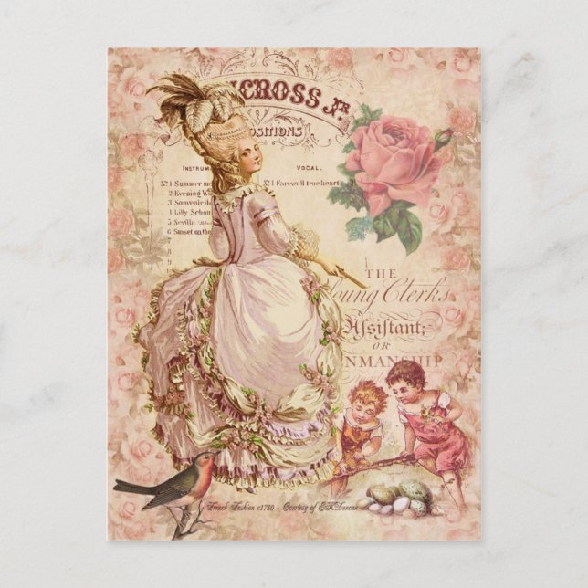 Mademoiselle Couture Postkarte (Vorderseite)