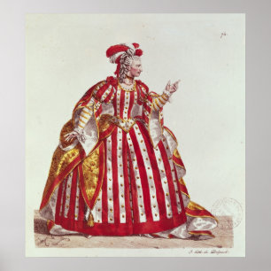 Mademoiselle Dumesnil in der Rolle von Poster