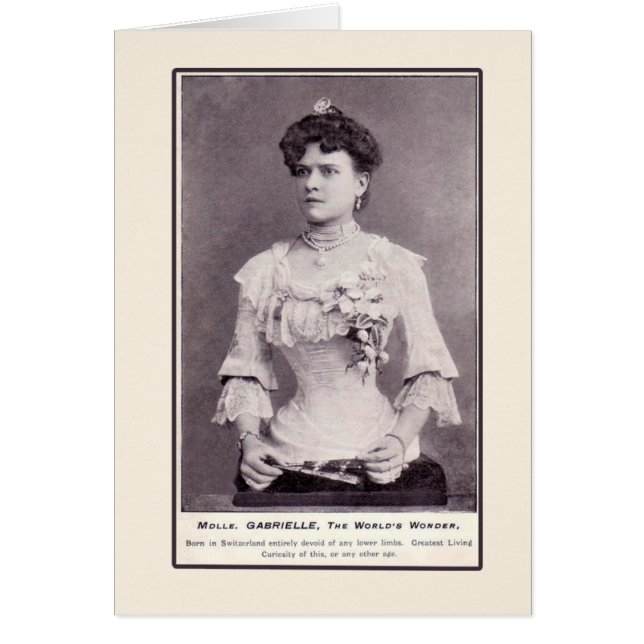 Mademoiselle Gabrielle la Moitié-Femme, sur des (Devant)