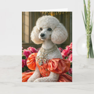 Mademoiselle Lady Carte Poodle Vierge