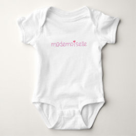 MADEMOISELLE - Niedliches französisches Zitat Baby Strampler