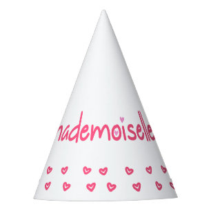Mademoiselle - Spaß, Franzose-Zitat-Party-Hut Partyhütchen