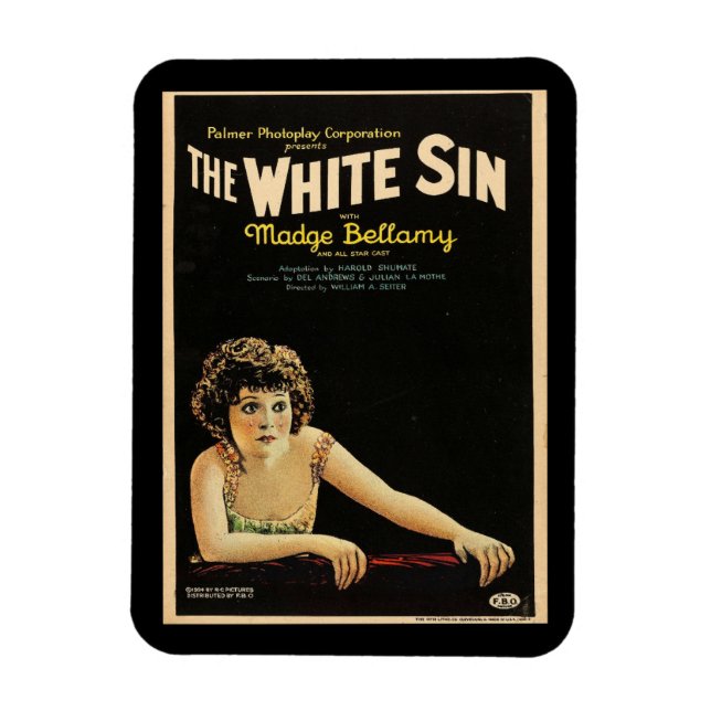 Madge Bellamy, weißer Sin, leiser Film Magnet (Vertikal)