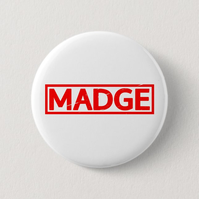 Madge Briefmarke Button (Vorderseite)